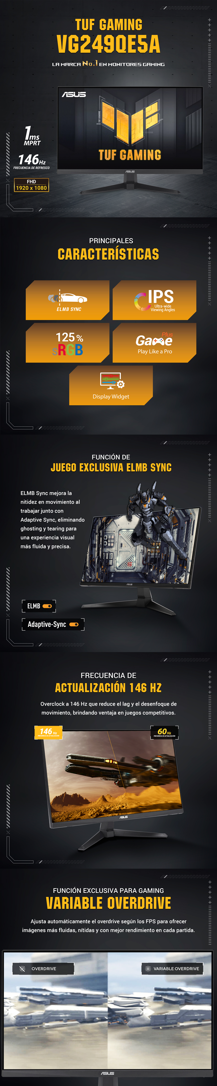 Monitor Gamer TUF Gaming VG249QE5A